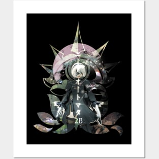 NieR Automata 2B garden Posters and Art